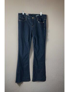 GAP 1969 Women's Size 31R Curvy Dark Wash Flare Jeans Y2K 5 Pocket denim